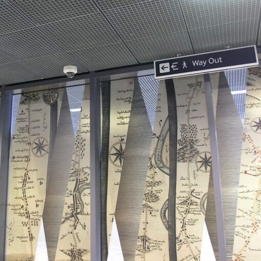 Quattro 33 Rochester Station ceiling tiles 02