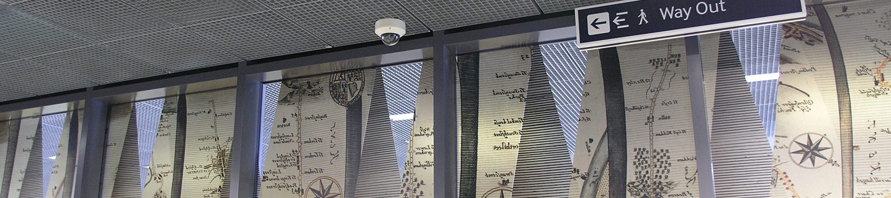 Banner Quattro 33 25x2 suspended ceiling Rochester Station 01 Banner Quattro 33 25x2 suspended ceiling Rochester Station 01