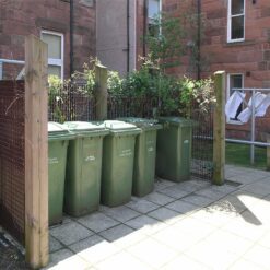 LangFulton screening panels plant trellis wheelie bin store Maryhill 1