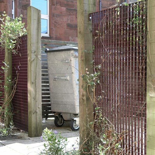 LangFulton screening panels plant trellis wheelie bin store Maryhill 7