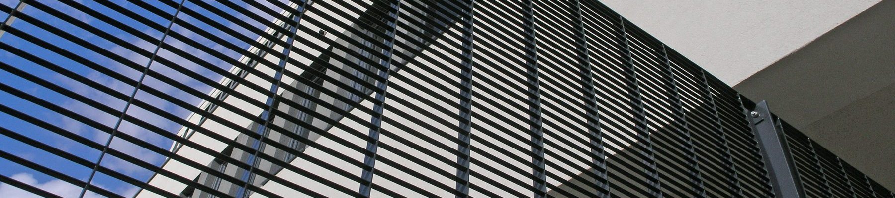 Banner Torino steel grating fence perimeter security Channelsea House 15 Banner Torino steel grating fence perimeter security Channelsea House 15