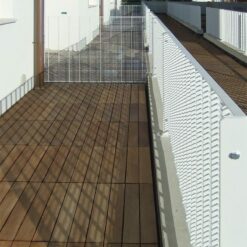 Torino 22 steel grating fence white 1