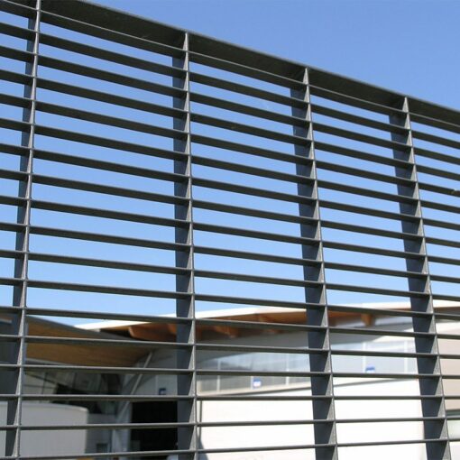 Torino pressure locked steel grating fence 9
