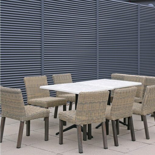 Steel Louvred Screen Italia 100 Portavadie 1