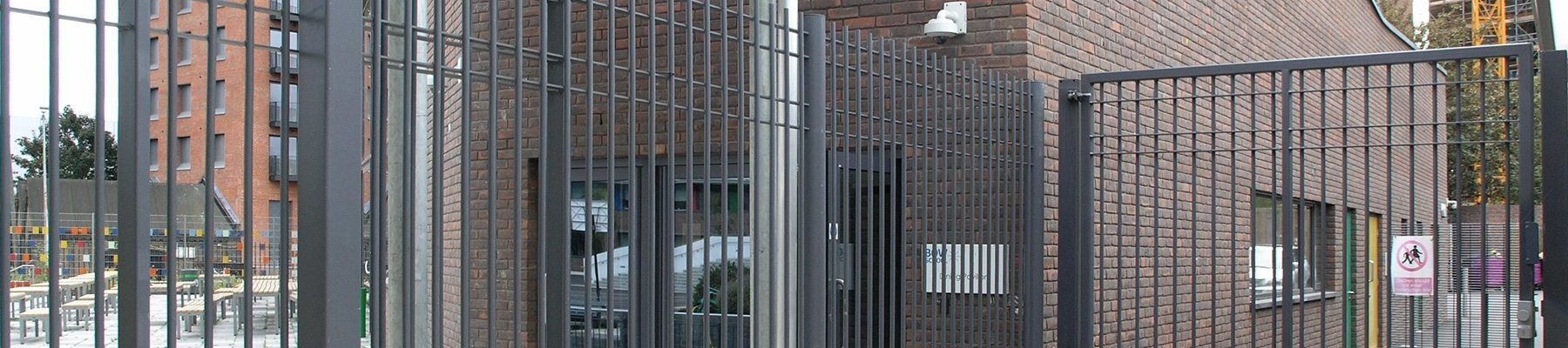 banner Modena railing fence Bow School 1 banner Modena railing fence Bow School 1