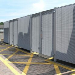 DeltaWing 100 bin store compound fencing Livingston 12