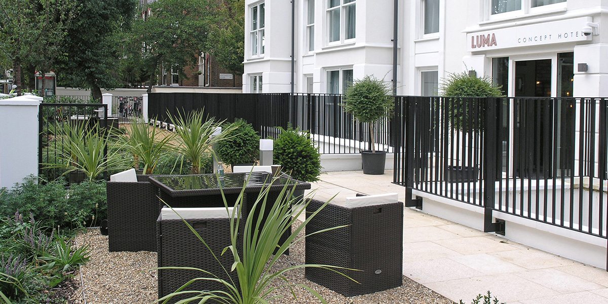 LangFulton Rimini flat bar railing fence Lumar Hotel Hammersmith news