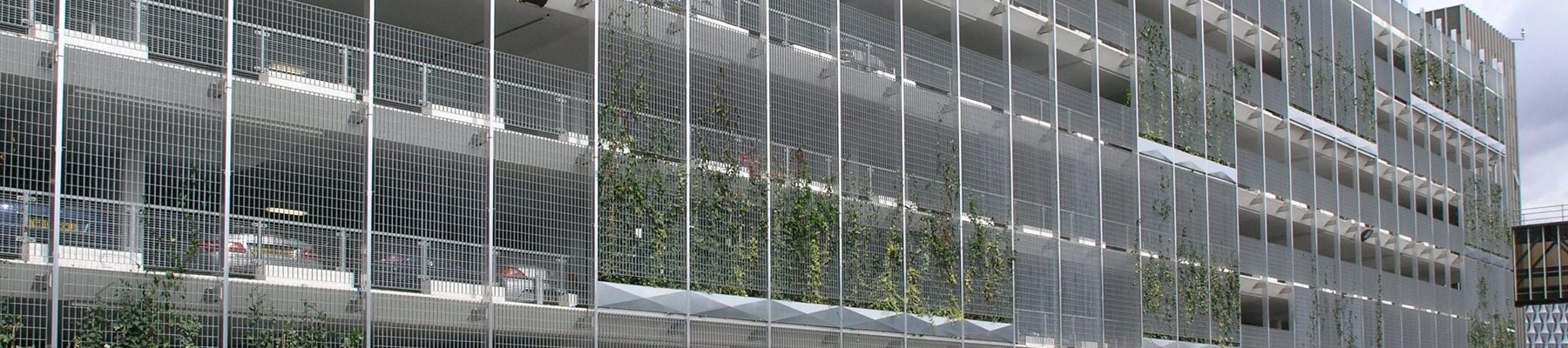 Stero 3 grating car park cladding green wall new covent garden banner 2 Stero 3 grating car park cladding green wall new covent garden banner 2