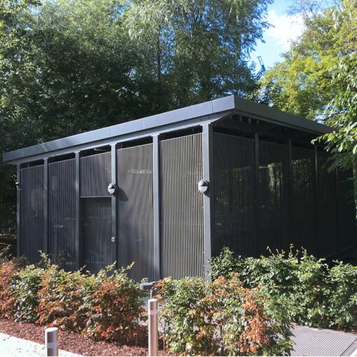 secure cycle shelter Italia 80V 5