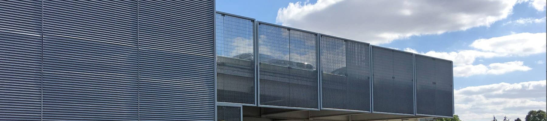 Terra 34 open mesh security screen Bicester car park Sainsbury 2 banner Terra 34 open mesh security screen Bicester car park Sainsbury 2 banner