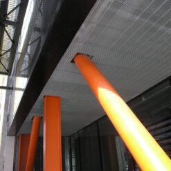 Ceiling panels Stretto 11 grating external soffit and fascia cladding Here East 9 1