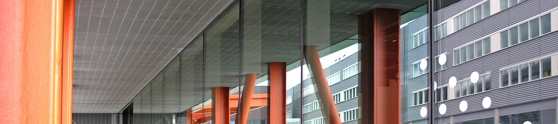 Ceiling panels Stretto 11 grating external soffit and fascia cladding Here East banner4