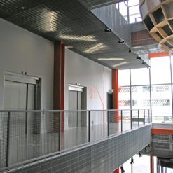 Ceiling panels Stretto 11 grating soffit and fascia cladding Here East 2