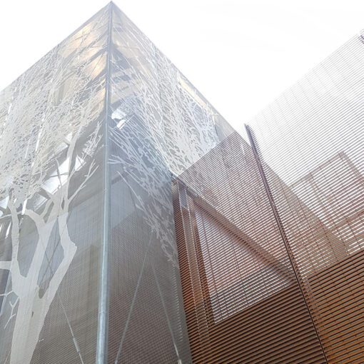 Italia corten louvre screen It1