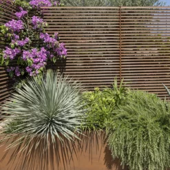 Italia corten steel louvres 1
