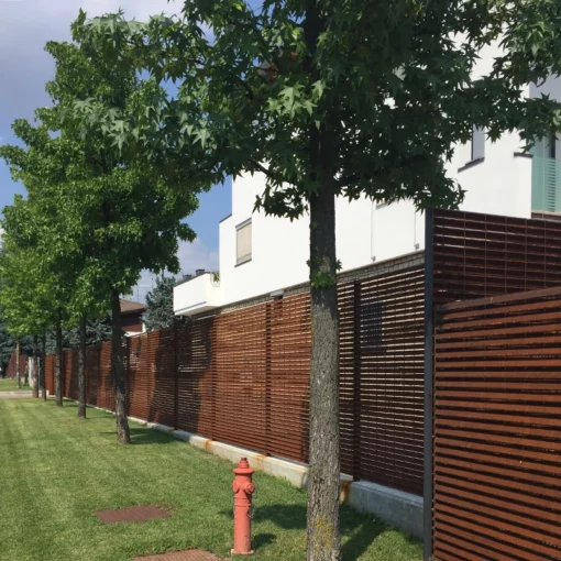 Italia corten steel louvres 3webp