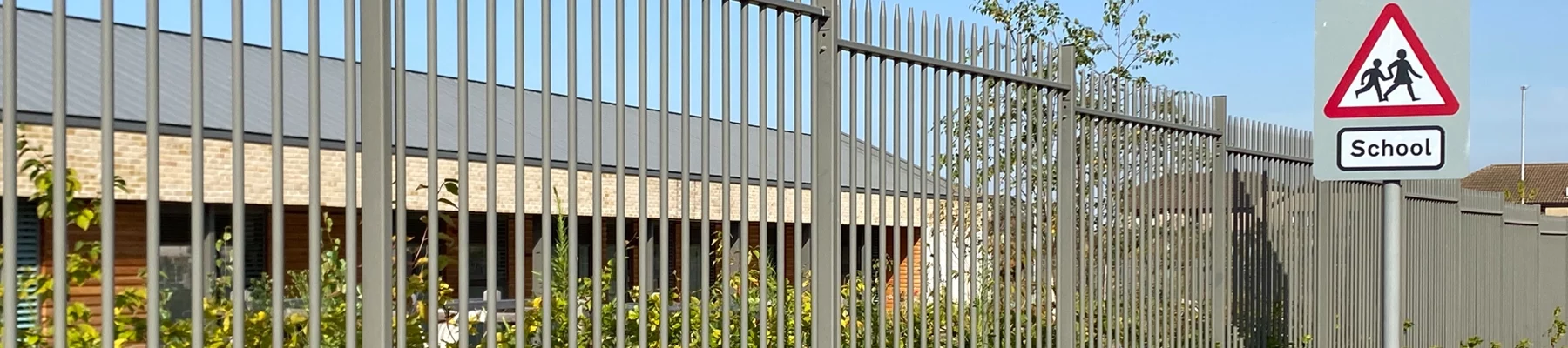 railing fence at Frogston primary 2 railing fence at Frogston primary 2